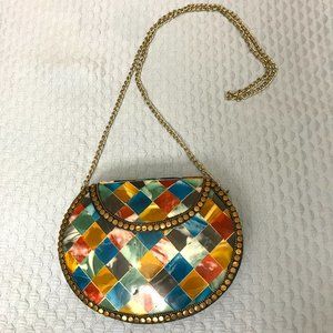 Moroccan Handmade Multicolored Mosaic Purse/Clutch/Bag